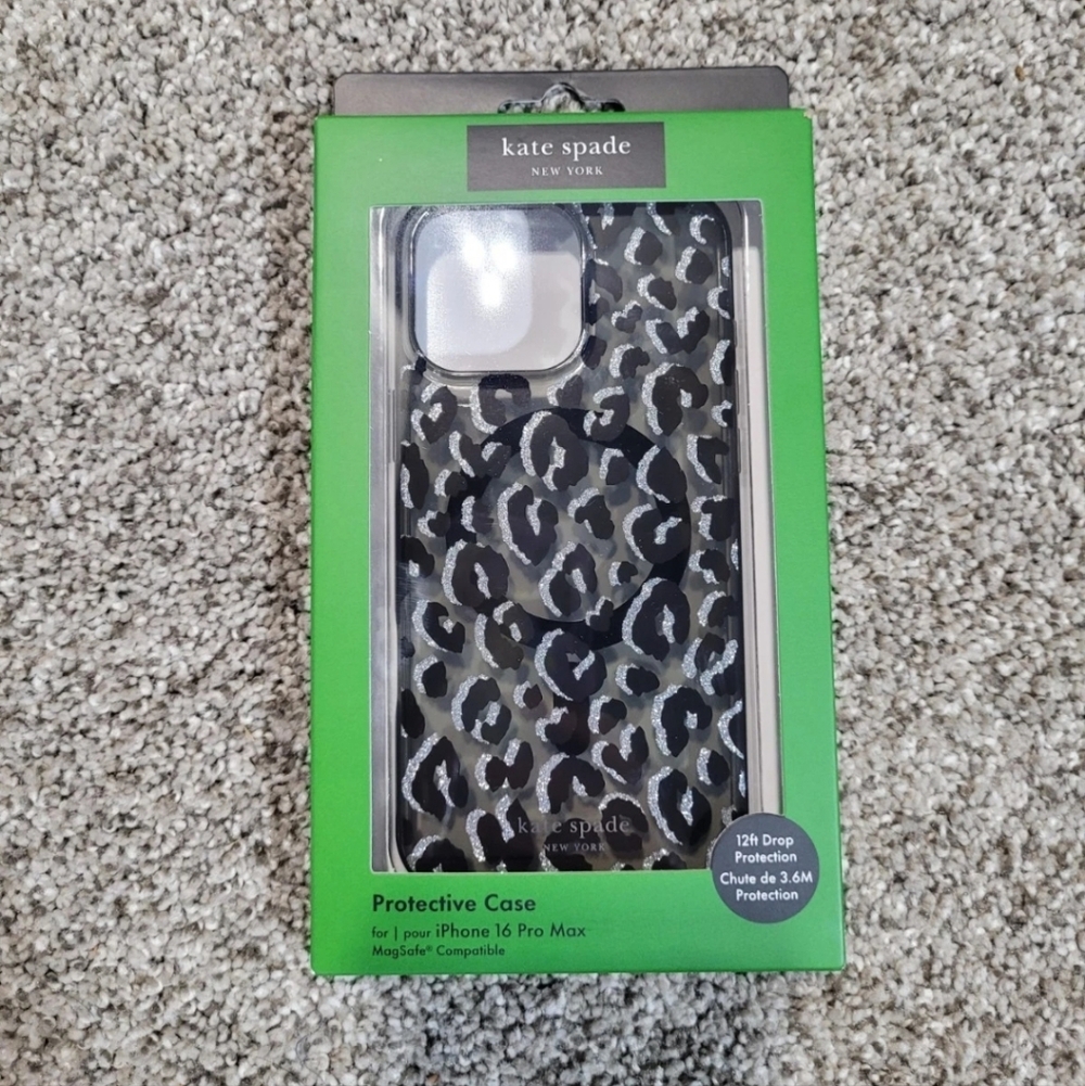 Kate Spade iPhone 16 Pro Max Leopard Animal Print Magsafe Cellphone Case